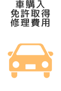 車購入・免許取得・修理費用